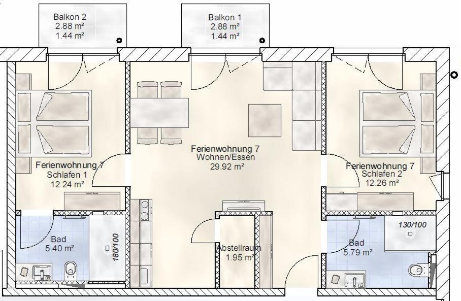 Sporthotel Neuruppin - Apartmenthaus Mit Ferienwohnungen Exterior photo